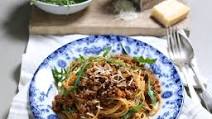 Veal Spaghetti Bolognese with Parmesan Veal Spaghetti Bolognese with Parmesan