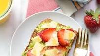 Avocado Toast with Cheese and Berries Avocado Toast with Cheese and Berries