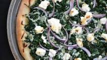Easy White Spinach Pizza Easy White Spinach Pizza