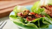 Spicy Pork Loin and Lettuce Wraps Spicy Pork Loin and Lettuce Wraps
