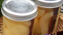 Cinnamon Pears in Apple Juice-Canning Cinnamon Pears in Apple Juice-Canning