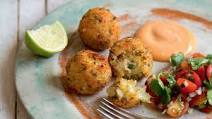 Salt fish balls Salt fish balls