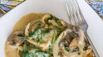 Mushroom Pork Chops with Spinach Skillet Mushroom Pork Chops with Spinach Skillet