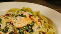 Salmon and Spinach Fettuccine Salmon and Spinach Fettuccine
