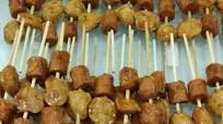 Recipe of Vegan Sate sosis + bakso Recipe of Vegan Sate sosis + bakso