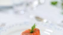 Individual smoked salmon terrines for Christmas Individual smoked salmon terrines for Christmas