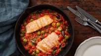 Salmon puttanesca Salmon puttanesca