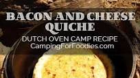 Bacon And Cheese Quiche Camp Dutch Oven Recipe Bacon And Cheese Quiche Camp Dutch Oven Recipe