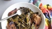 Instant Pot Collard Greens w/ Smoked Texas Brisket Instant Pot Collard Greens w/ Smoked Texas Brisket