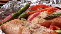 Grilled Salmon & Asparagus Packets Grilled Salmon & Asparagus Packets