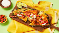 Black Bean & Poblano Quesadillas with Salsa Fresca & Lime Sour Cream Black Bean & Poblano Quesadillas with Salsa Fresca & Lime Sour Cream