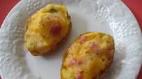 Ham and Cheese Stuffed Potatoes Ham and Cheese Stuffed Potatoes