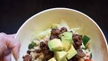 Ground Beef Taco Salad with Cilantro Cauliflower Rice Ground Beef Taco Salad with Cilantro Cauliflower Rice