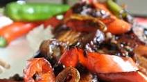 Twice Fried Pork Belly in Chinese Black Bean Sauce Twice Fried Pork Belly in Chinese Black Bean Sauce