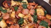 Easy Polish Kielbasa Sausages and Potatoes