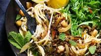 Garlicky Greek Yogurt Pasta with Sautéed Lentils & Chickpeas Garlicky Greek Yogurt Pasta with Sautéed Lentils & Chickpeas
