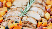 Sheet Pan Pork Tenderloin with Squash and Grapes Sheet Pan Pork Tenderloin with Squash and Grapes