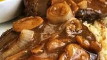 Air Fryer Salisbury Steak with Mushroom and Onion Gravy Air Fryer Salisbury Steak with Mushroom and Onion Gravy