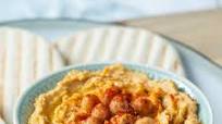 Zelfgemaakte hummus Zelfgemaakte hummus