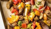 Sheet Pan Chicken Sausage and Peppers Sheet Pan Chicken Sausage and Peppers