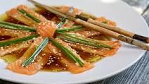 Nobu New Style Salmon Sashimi Nobu New Style Salmon Sashimi