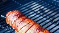 Smoked Bacon Wrapped Pork Tenderloin On Traeger Pellet Grill Recipe | Sip Bite Go Smoked Bacon Wrapped Pork Tenderloin On Traeger Pellet Grill Recipe | Sip Bite Go