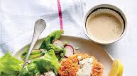 Fresh Salmon Cakes with Buttermilk Dressing Recipe Fresh Salmon Cakes with Buttermilk Dressing Recipe