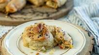 Melitzanopita Strifti: Eggplant Phyllo Spiral Pies Melitzanopita Strifti: Eggplant Phyllo Spiral Pies