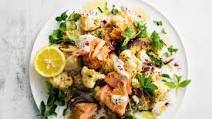 Lebanese roast salmon and cauliflower salad Lebanese roast salmon and cauliflower salad