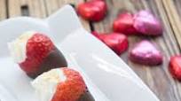 Chocolate Dipped, Cheesecake Stuffed Strawberries Chocolate Dipped, Cheesecake Stuffed Strawberries