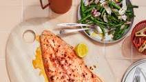 Cold Roast Salmon with Green Bean Salad Cold Roast Salmon with Green Bean Salad