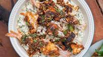 Ali Nazik barbecued king prawns with baba ganoush Ali Nazik barbecued king prawns with baba ganoush