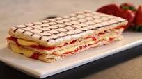 Strawberry jam millefeuille Strawberry jam millefeuille