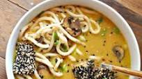 Vegan Creamy Miso Noodle Soup with Sesame Tofu Vegan Creamy Miso Noodle Soup with Sesame Tofu