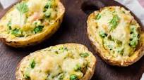 Cheese Stuffed Potatoes With Peas Recipe Cheese Stuffed Potatoes With Peas Recipe