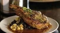 Veal Chops with Braised Cavalo Nero, Lemon, & Olive Oil Veal Chops with Braised Cavalo Nero, Lemon, & Olive Oil
