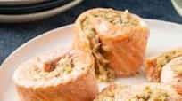 Polish Crab-Stuffed Salmon Pinwheels Polish Crab-Stuffed Salmon Pinwheels