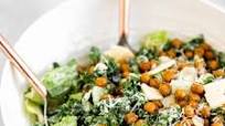 Vegan Kale Caesar Salad with Crispy Chickpeas Vegan Kale Caesar Salad with Crispy Chickpeas