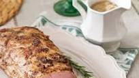 Roasted Pork Loin with Onion Gravy Roasted Pork Loin with Onion Gravy