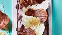 Marbled chocolate feather cake Marbled chocolate feather cake