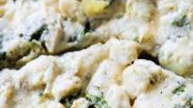 Spinach Artichoke White Cheese Pizza Spinach Artichoke White Cheese Pizza