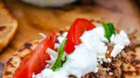 Roast Beef Gyros with Tzatziki Sauce Roast Beef Gyros with Tzatziki Sauce