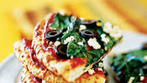 Greek-Style Pizza With Olives Greek-Style Pizza With Olives