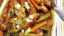 Crispy duck in garlic sauce - made in a pressure cooker Crispy duck in garlic sauce - made in a pressure cooker