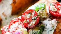 Greek Salmon with Creamy Dill Sauce Greek Salmon with Creamy Dill Sauce