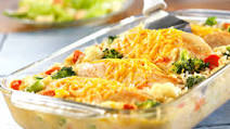 Campbell's Cheesy Chicken and Rice Casserole Campbell's Cheesy Chicken and Rice Casserole