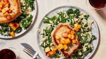 Pork Chops & Honey-Glazed Apples with Creamy Orzo Pork Chops & Honey-Glazed Apples with Creamy Orzo