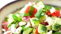 Cucumber-Tomato Salad with Feta and Fresh Mint Cucumber-Tomato Salad with Feta and Fresh Mint