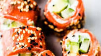 Tzatziki Avocado Salmon Rolls Tzatziki Avocado Salmon Rolls