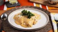 Receta de Enchiladas de Camarón con Avellana Receta de Enchiladas de Camarón con Avellana
